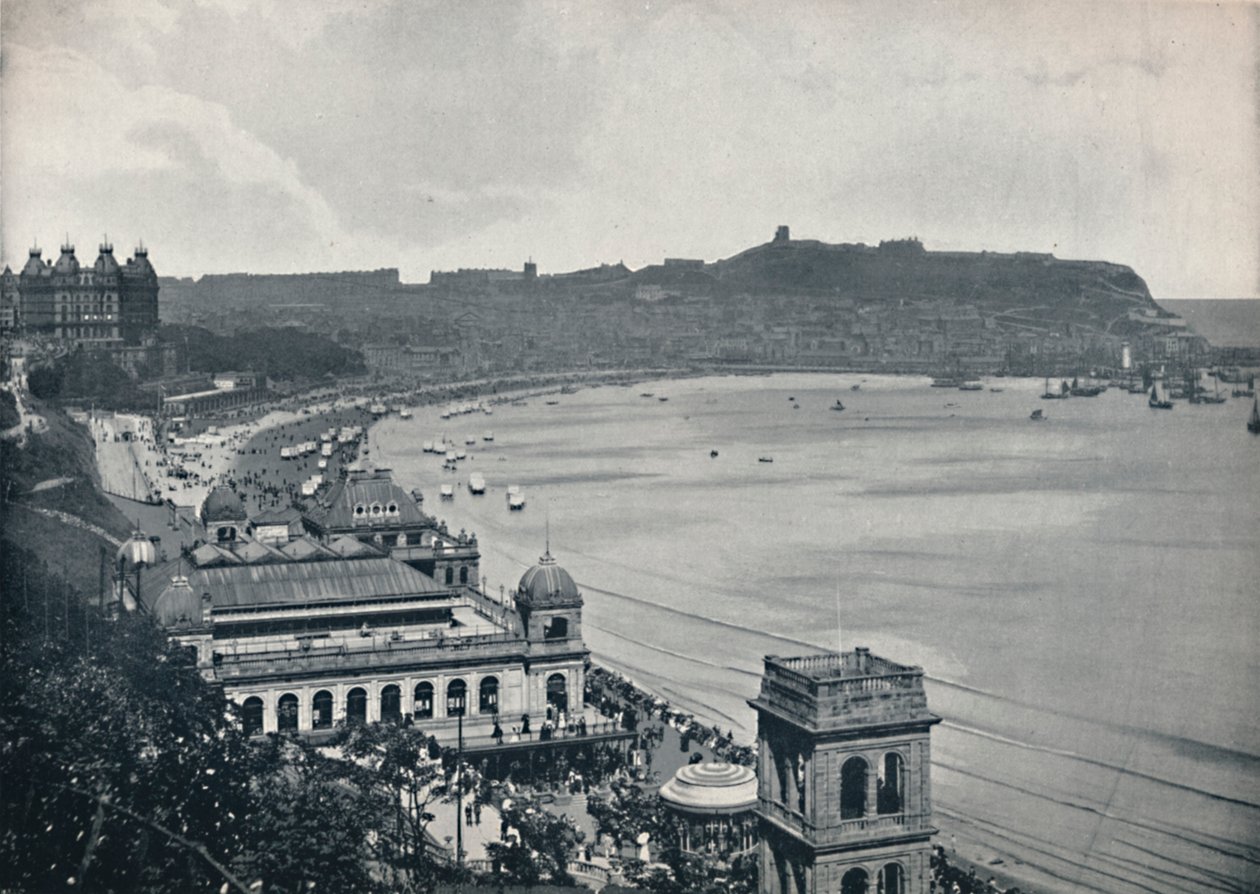 Scarborough - Generel udsigt over South Bay, 1895 af Unbekannt