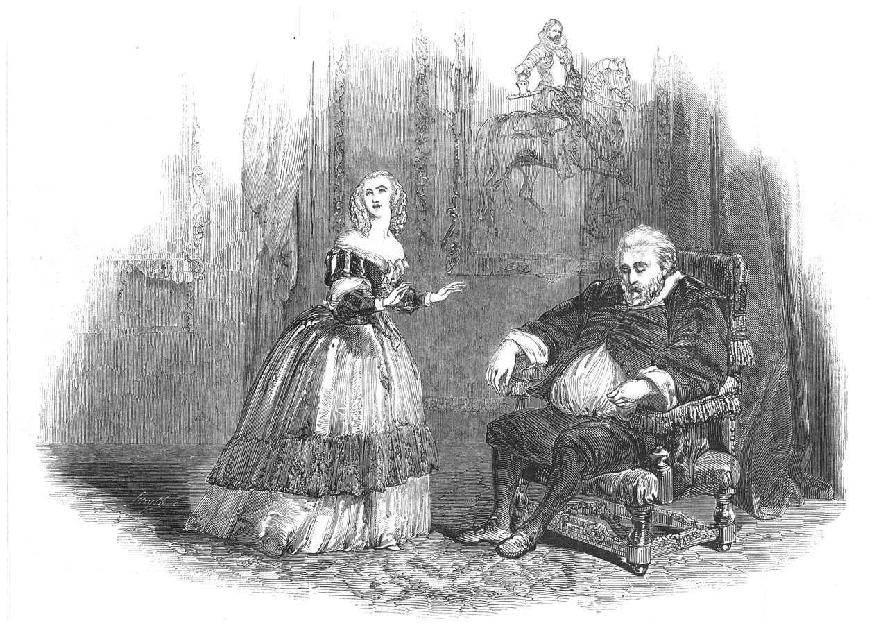 Scene fra Il Masnadieri The Brigands, 1847 af Unbekannt