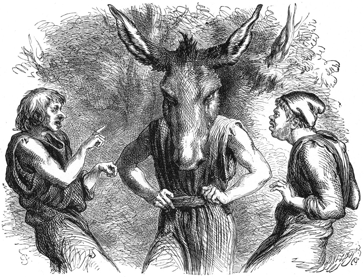 Scene fra Shakespeares En skærsommernatsdrøm af Unbekannt