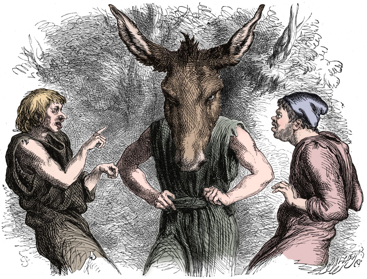Scene fra Shakespeares En skærsommernatsdrøm af Unbekannt