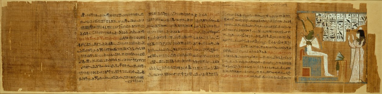 Scene fra De dødes Bog, Egypten, tredje mellemperiode, dynasti 21 ca. 1069-945 fvt. af Unbekannt
