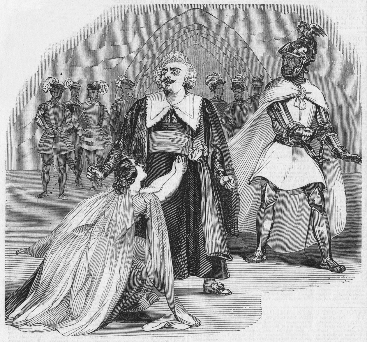 Scene fra Operaen i Otello, på hendes Majestæts Teater, 1900. af Unbekannt