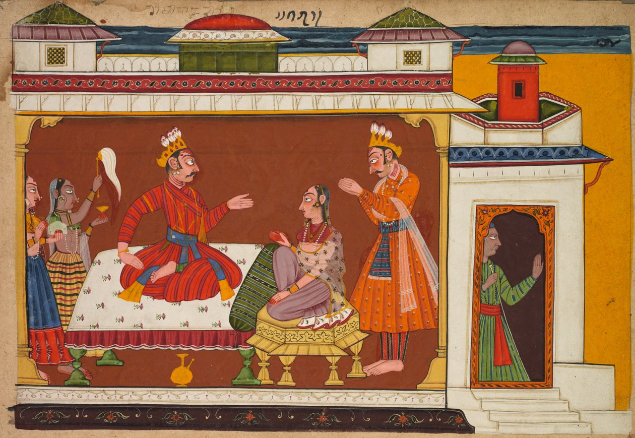 Scene fra Shangri Ramayana-historien eller Rama, 1690-1710. af Unbekannt