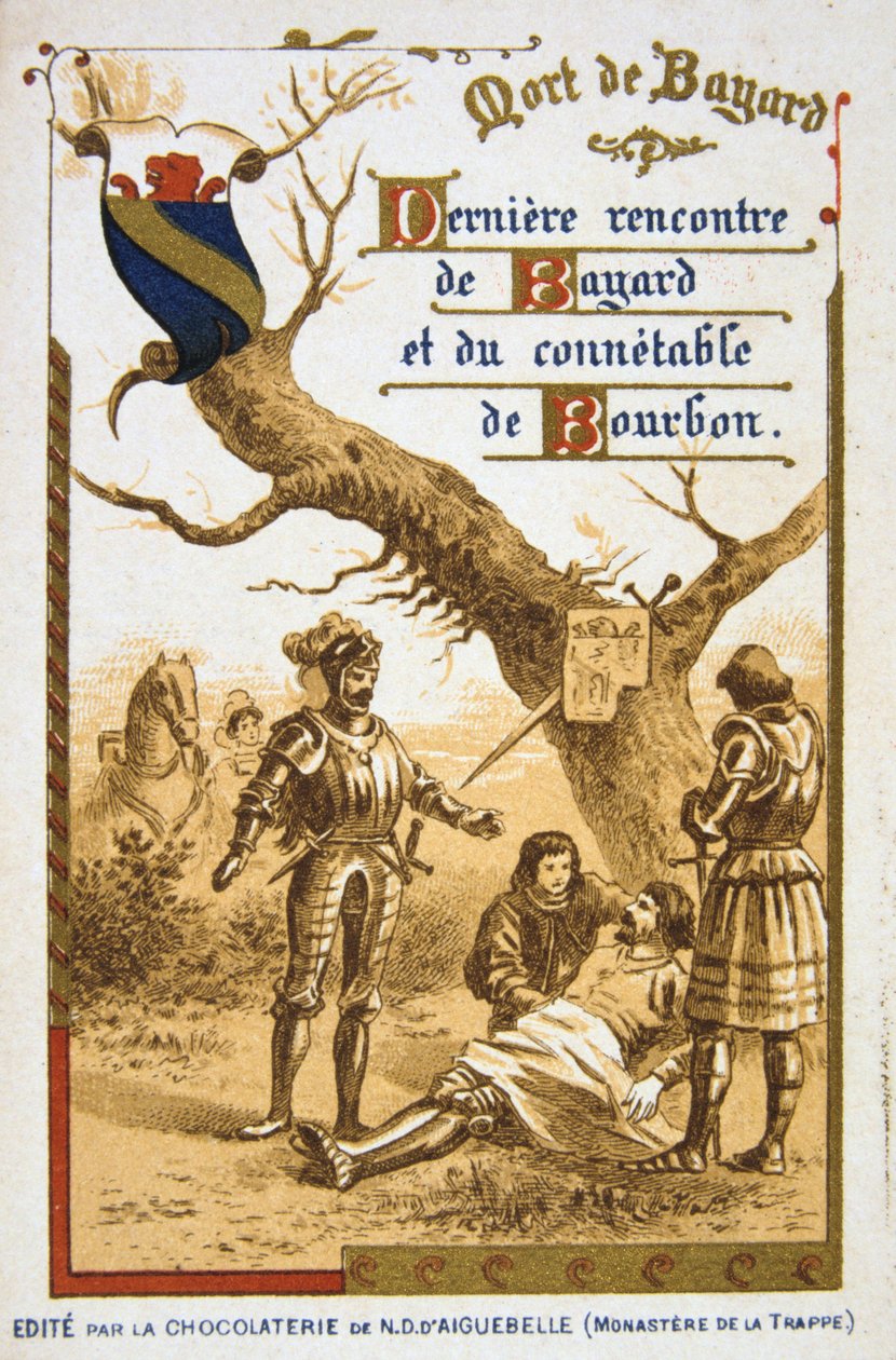 Scene fra Bertrand du Guesclins liv, 1800-tallet af Unbekannt