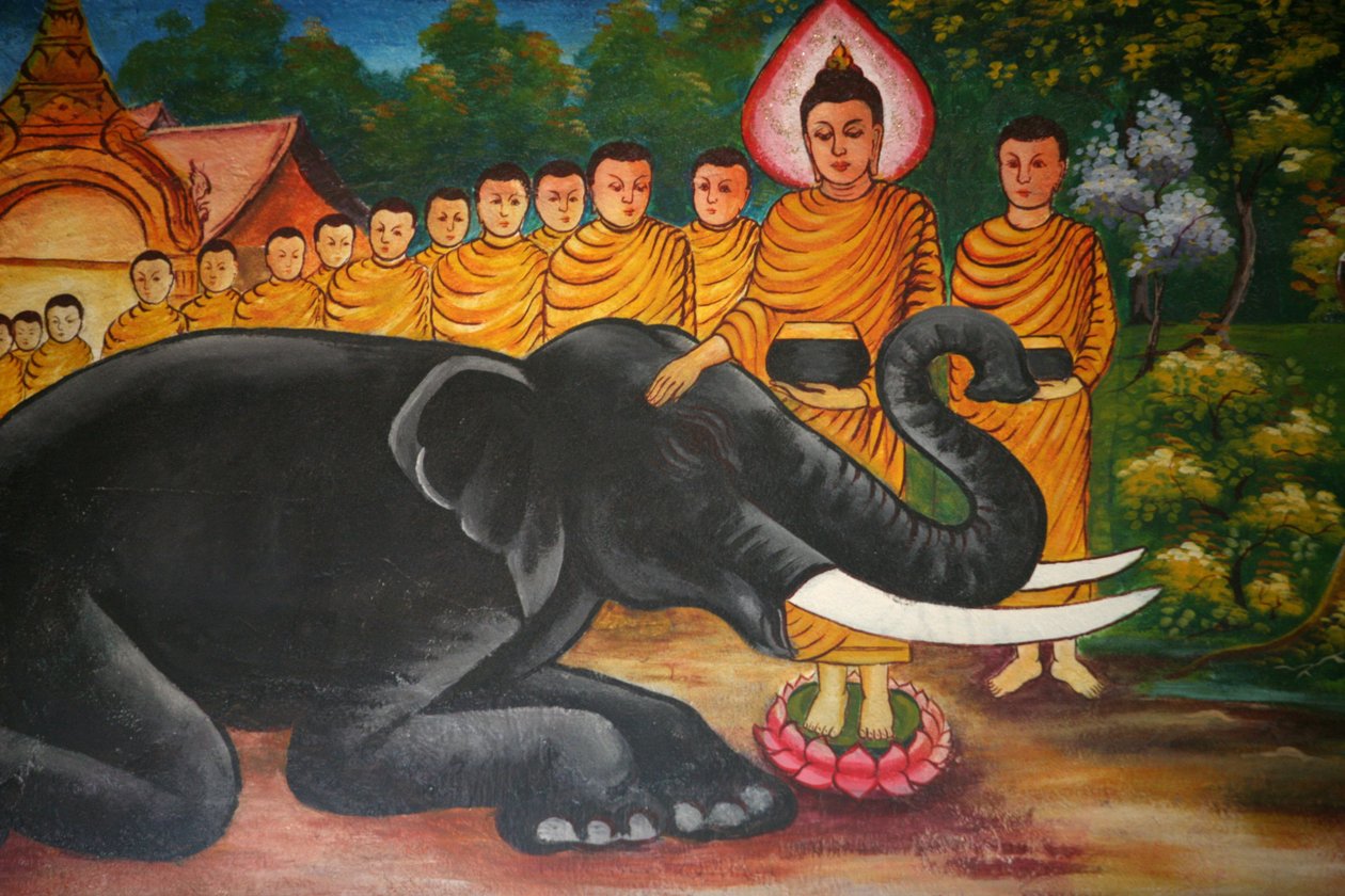 Scene fra Buddha Vientiane Laos liv af Unbekannt