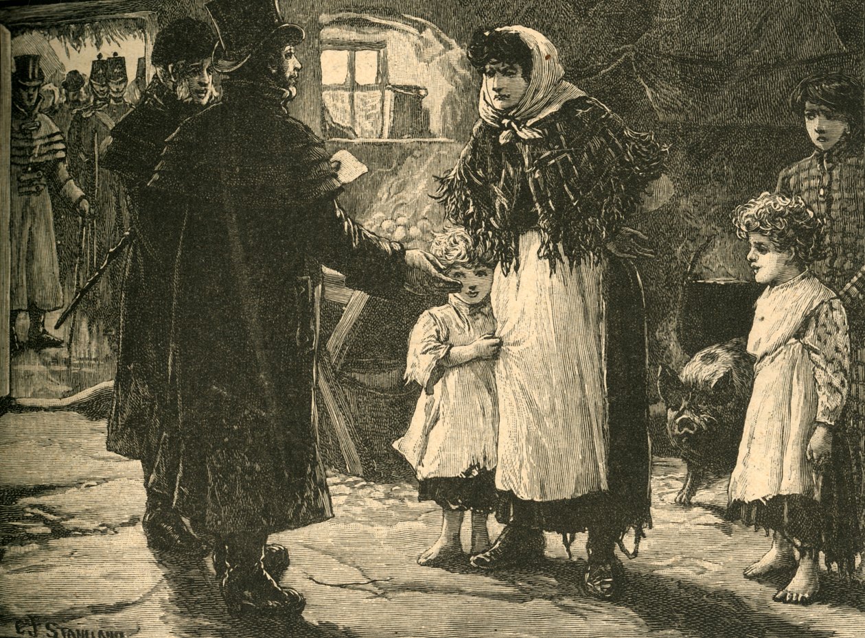 Scene i Irland: Tiendeproctorens besøg, begyndelsen af 1830