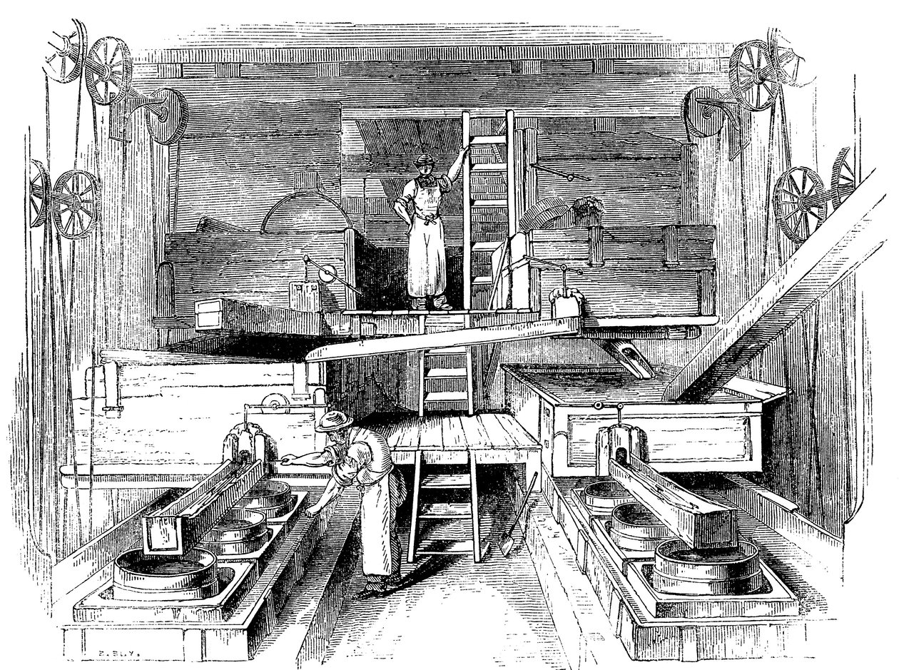 Scene i en keramikfabrik i Staffordshire, c1851 af Unbekannt