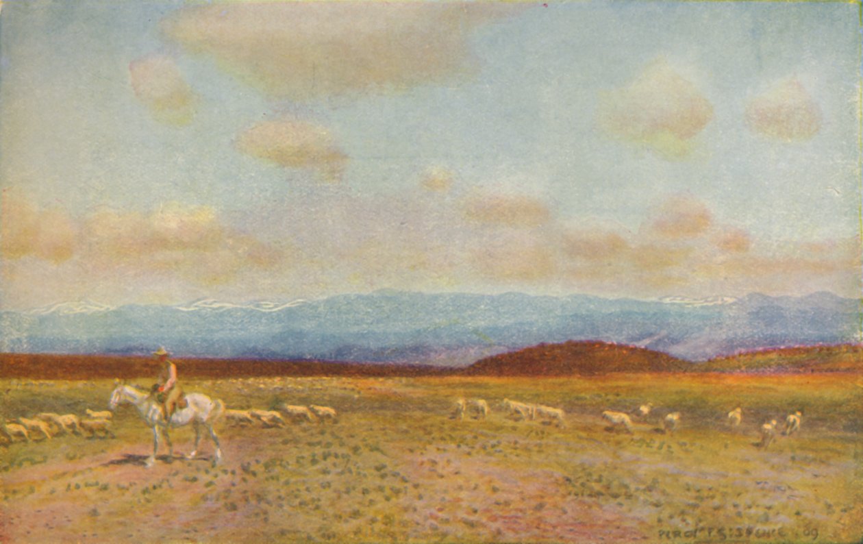 Scene i det australske mellemlavland, 1924 af Unbekannt