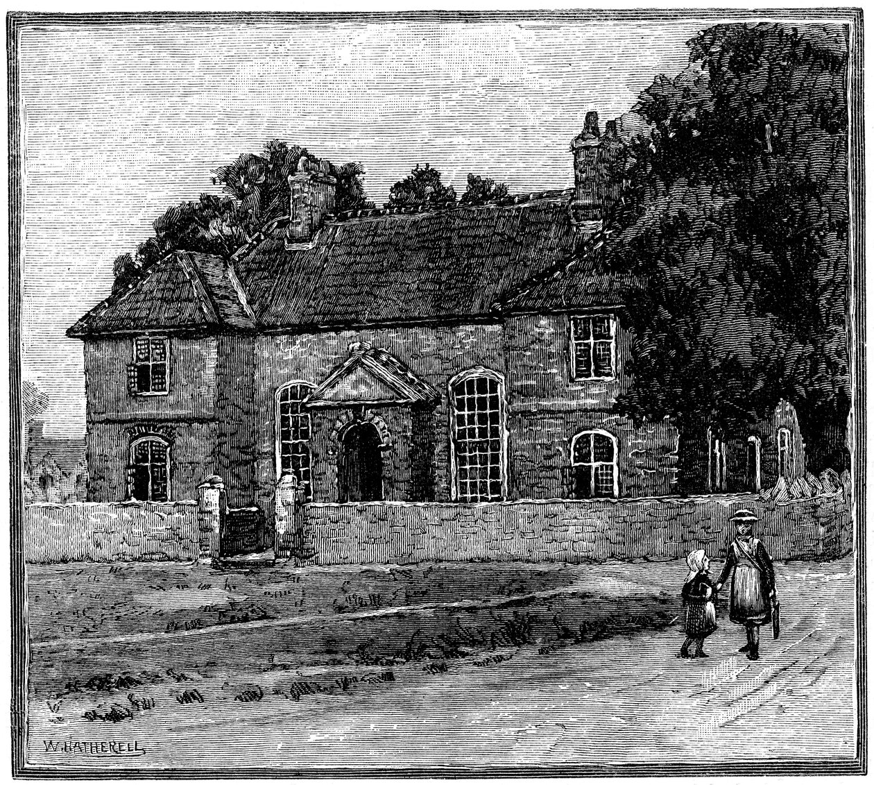 School House, Fishponds, Bristol, c1880 af Unbekannt