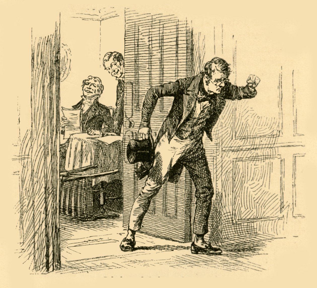 Schubert flygtede fra rummet, 1907. af Unbekannt