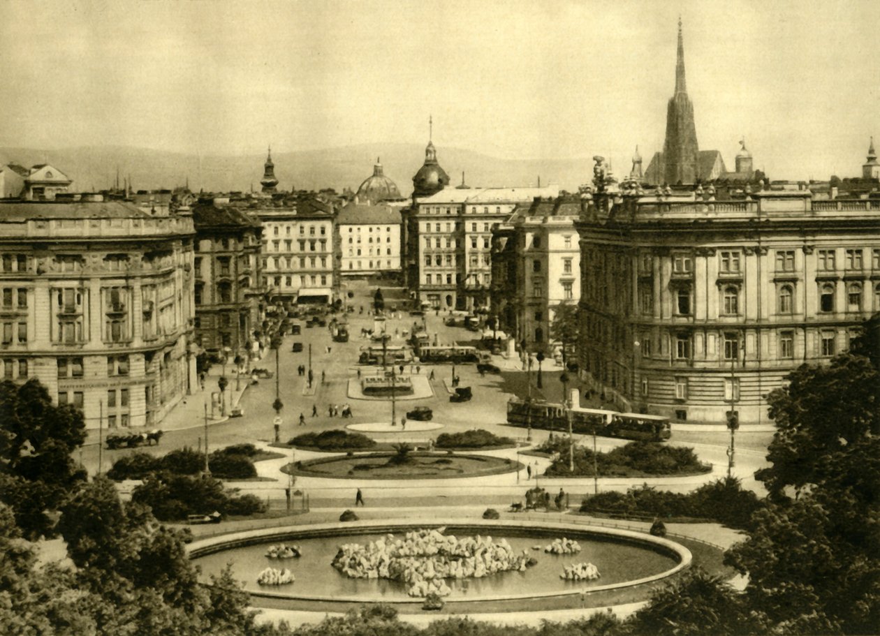 Schwarzenbergplatz, Wien, Østrig, c1935. af Unbekannt