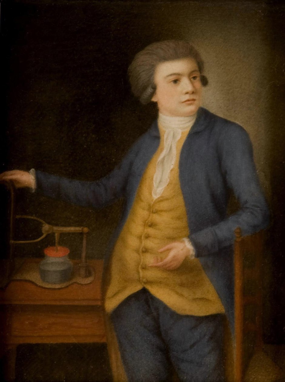 Videnskabsmand med et elektrisk instrument, 1780