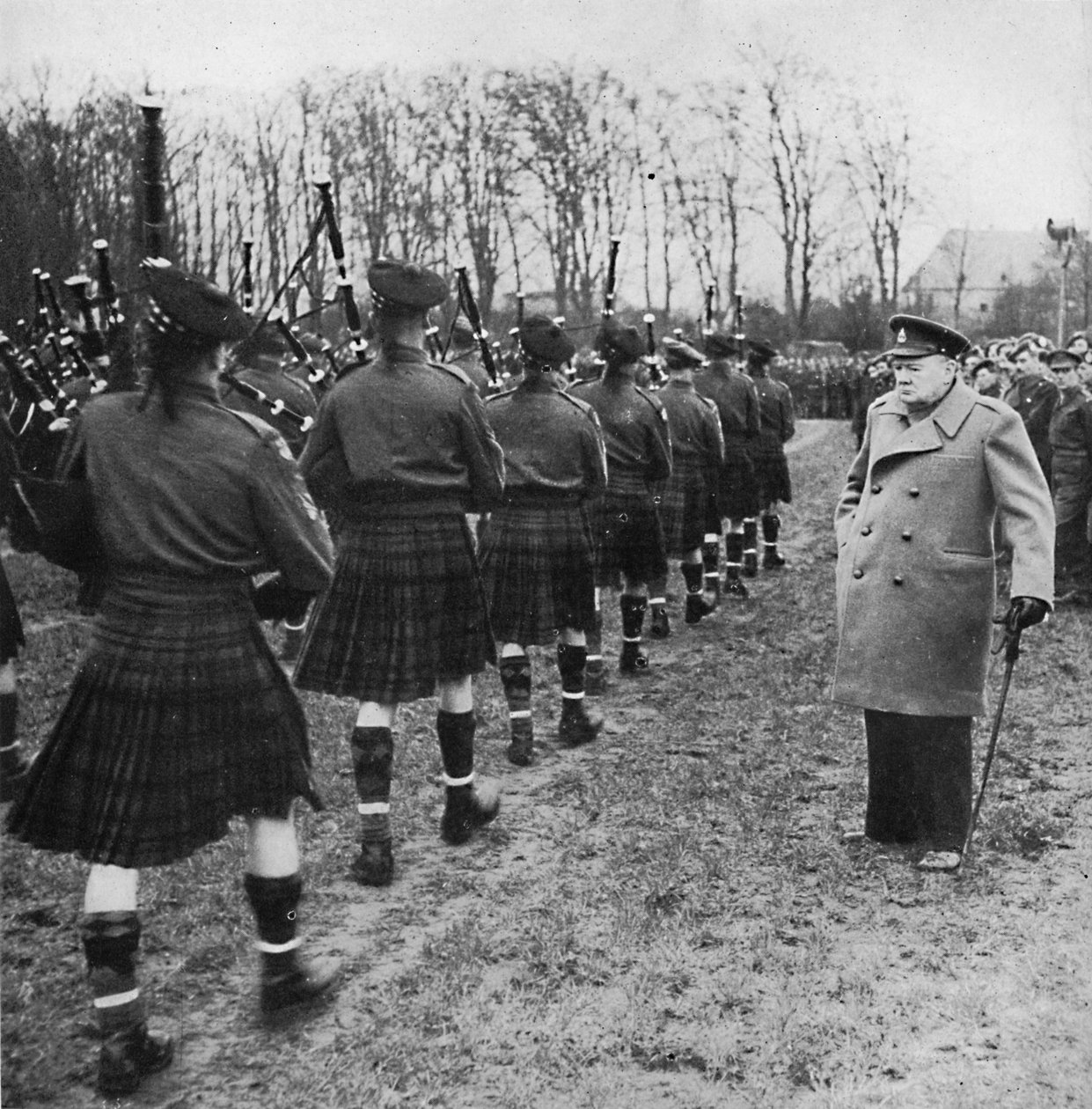 Scotties parade på tysk jord, 1945 af Unbekannt