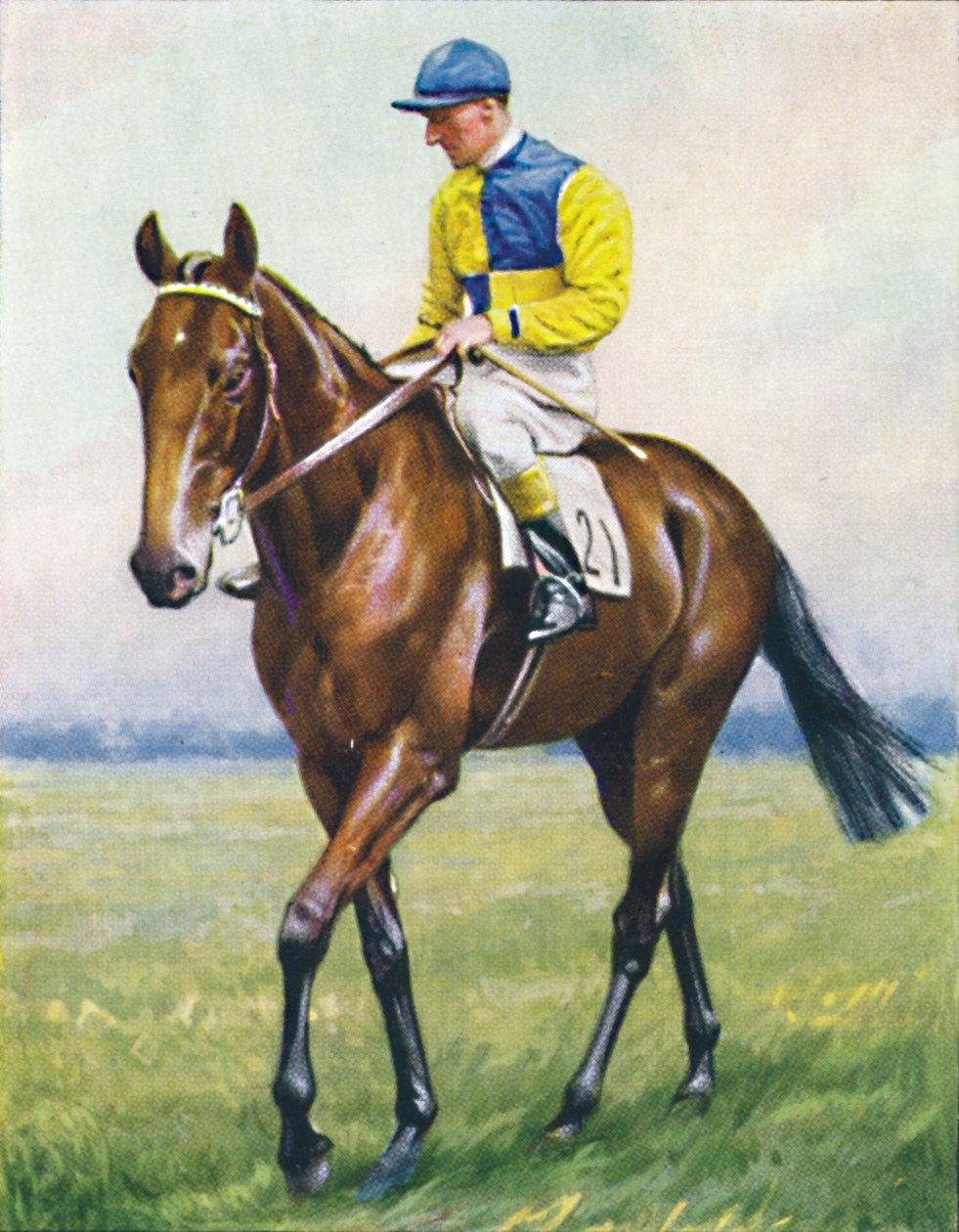 Scottish Union, Jockey: B. Carslake, 1939. af Unbekannt
