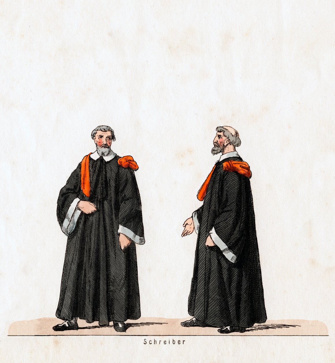 Skribent, kostumedesign til Shakespeares skuespil, Henry VIII, 1800-tallet af Unbekannt