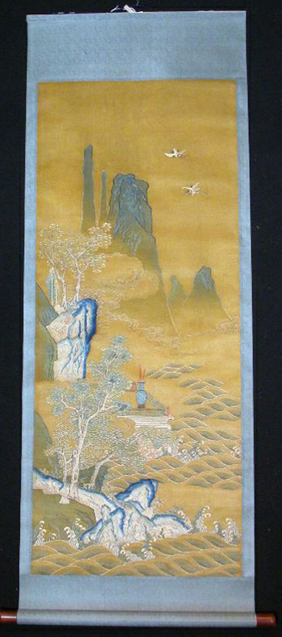 Scroll, Kina, Qing-dynastiet 1644-1911, ca. 1840. af Unbekannt