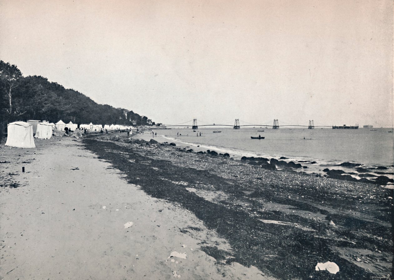 Havudsigt - Badestranden og Suspension Pier, 1895 af Unbekannt