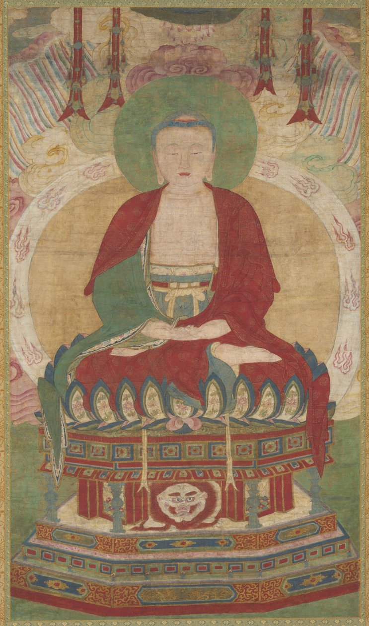 Siddende Amitabha, slutningen af 1500-tallet-begyndelsen af 1600-tallet. af Unbekannt