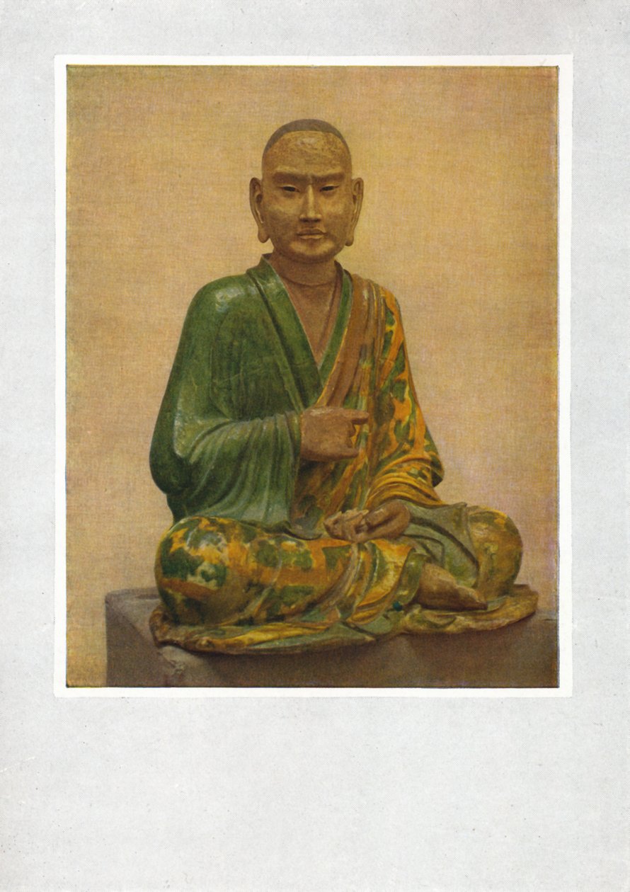 Siddende figur af en Lohan - Tang-dynastiet, c7. til 10. århundrede e.Kr., 1936 af Unbekannt
