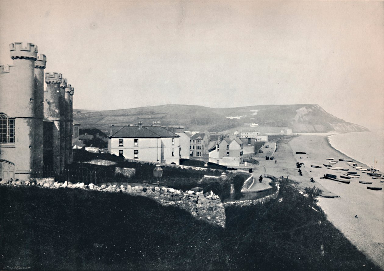 Seaton - Looking Towards White Cliff, 1895 af Unbekannt