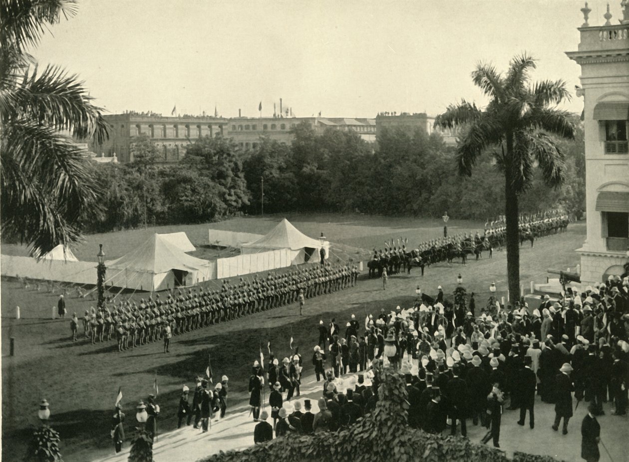 Lord Curzons anden ankomst til Government House, 1904, 1925. af Unbekannt