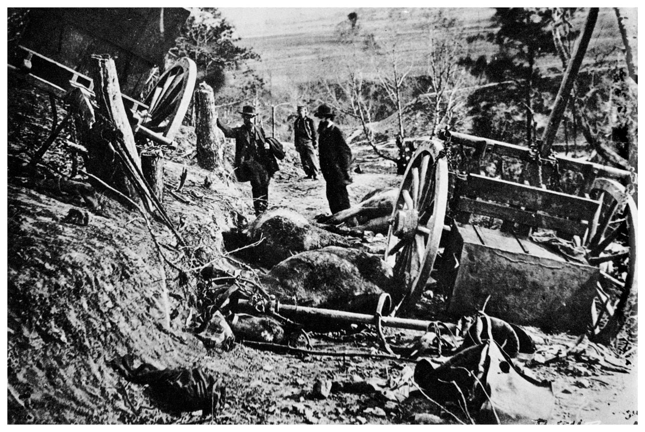 Andet slag ved Fredericksburg, amerikansk borgerkrig, 1863 1955 af Unbekannt