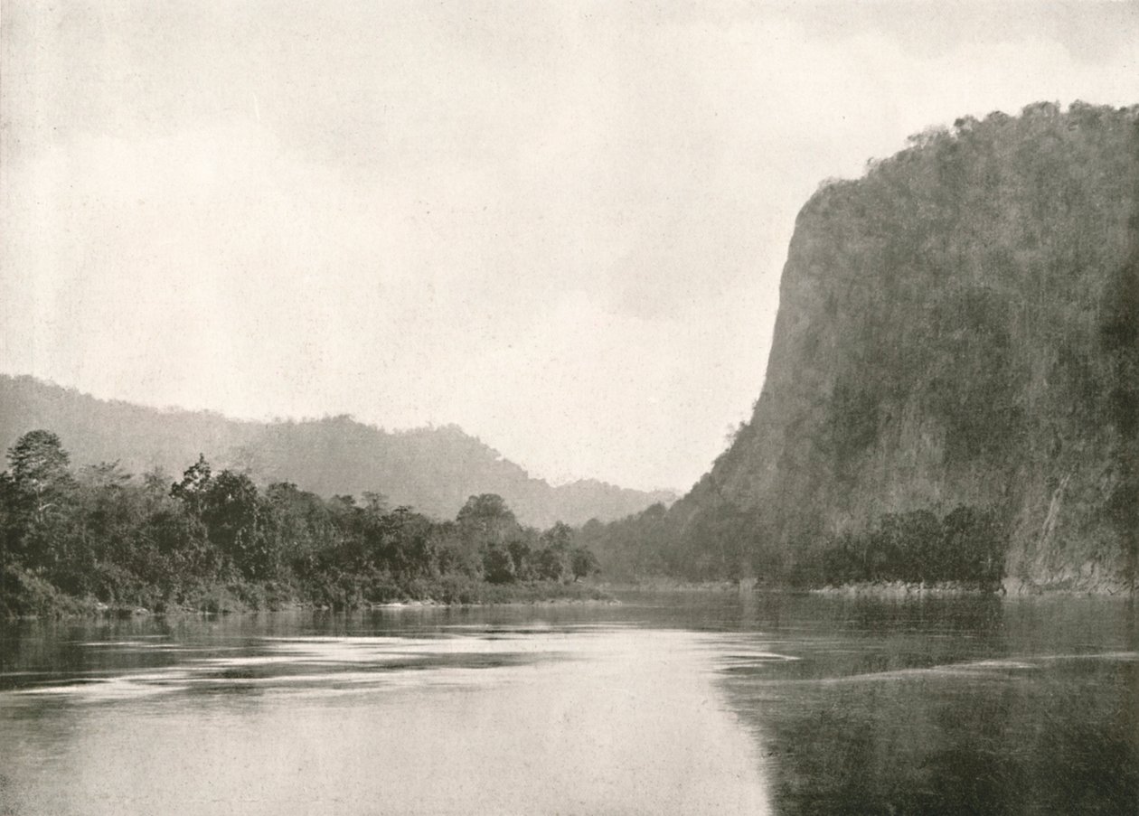 Second Defile på Irrawaddy River, nær Bhamo, 1900. af Unbekannt