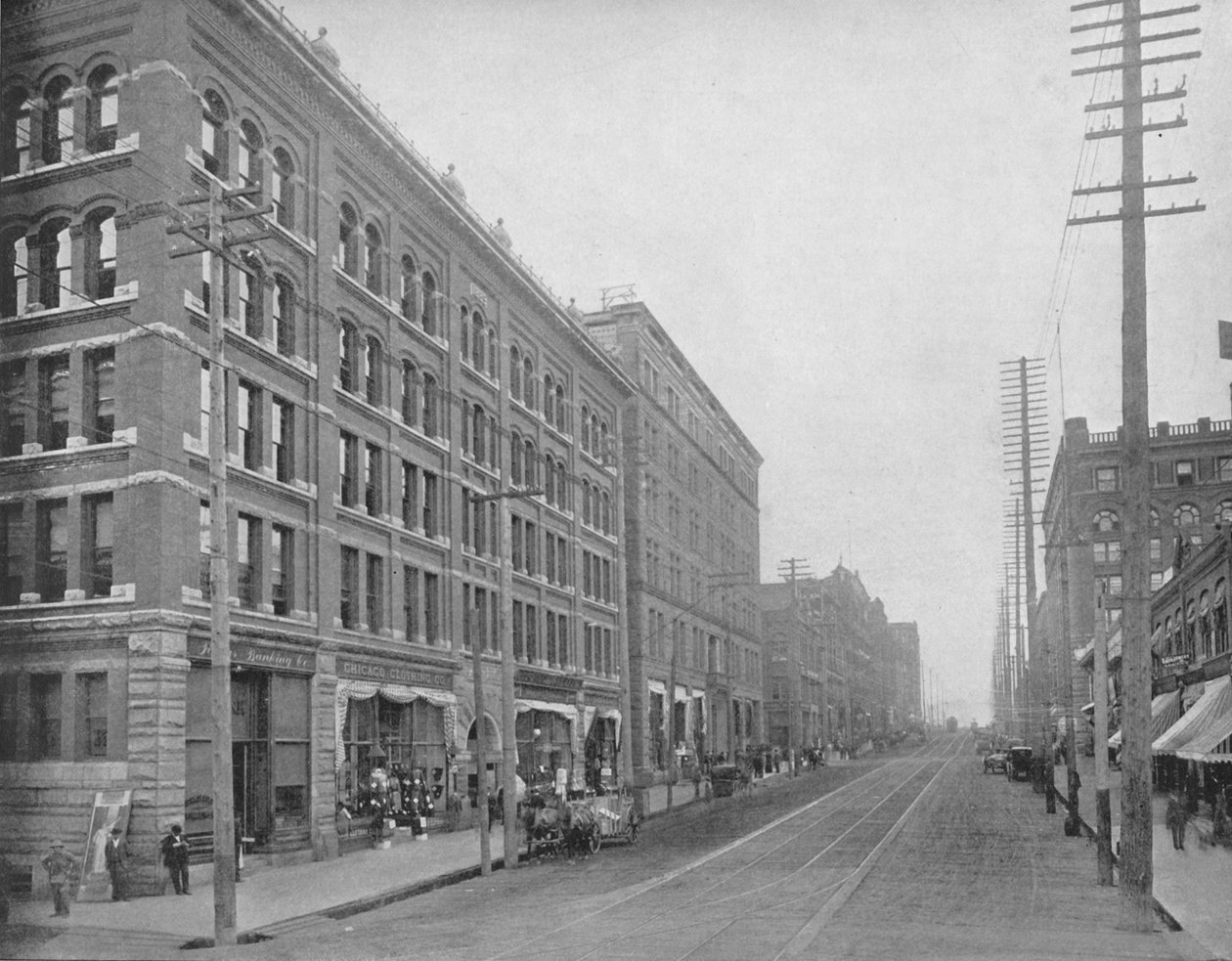 Second Street, Seattle, Washington, c1897. af Unbekannt