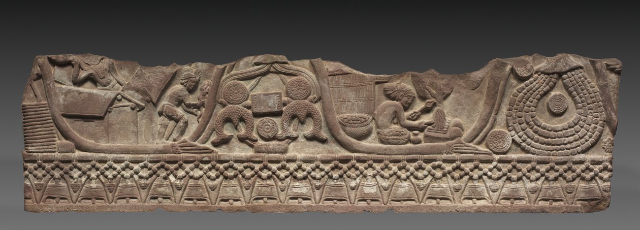 Sektion af en håndteringsskinne, c. 150 f.Kr. af Unbekannt