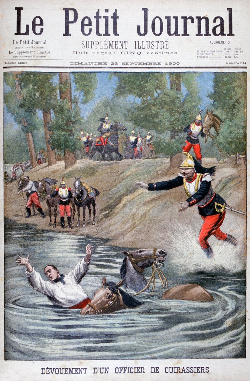 Selvopofrelse af en fransk kurassier, 1900 af Unbekannt
