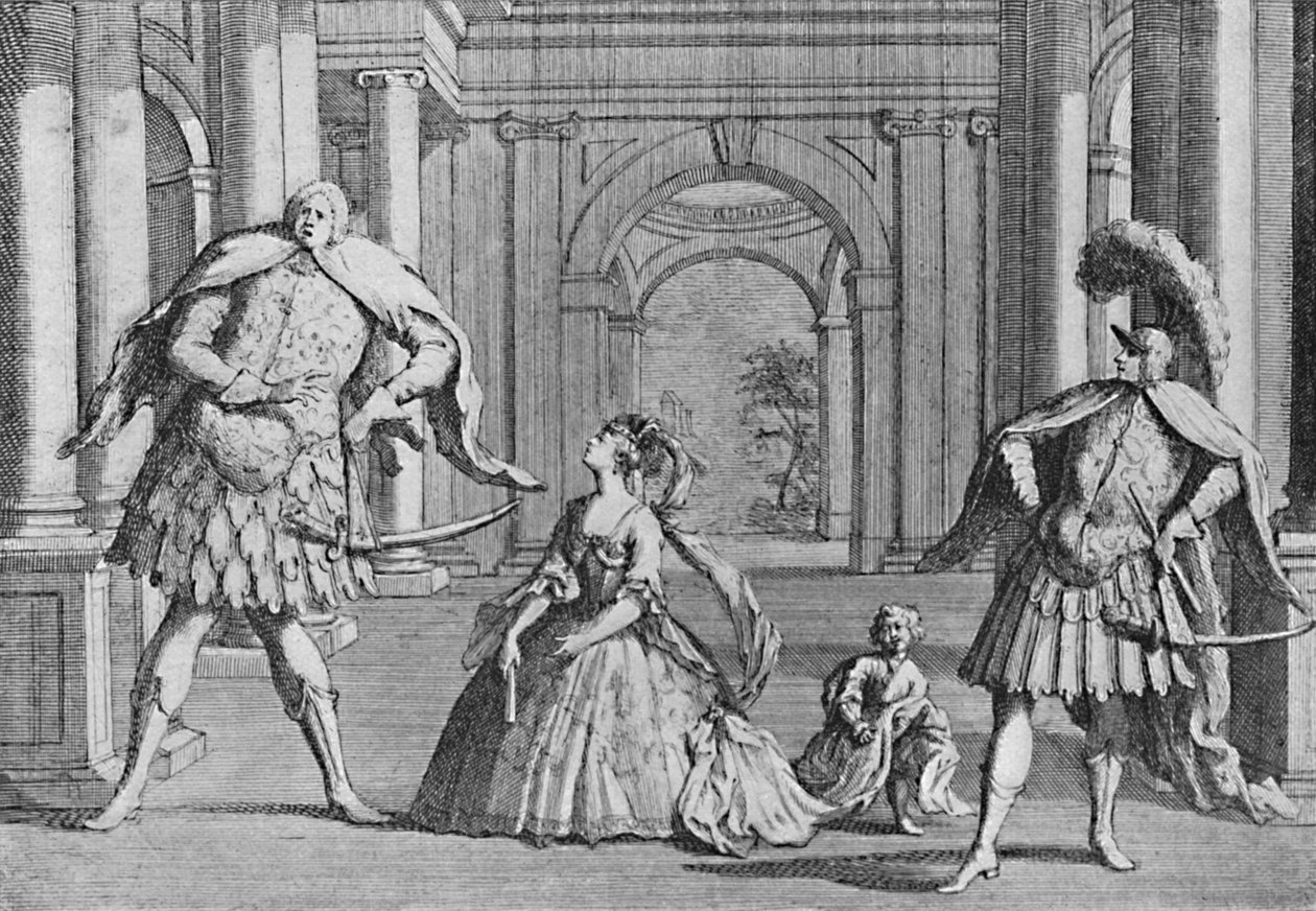 Senesino på scenen, 1725, 1904 af Unbekannt