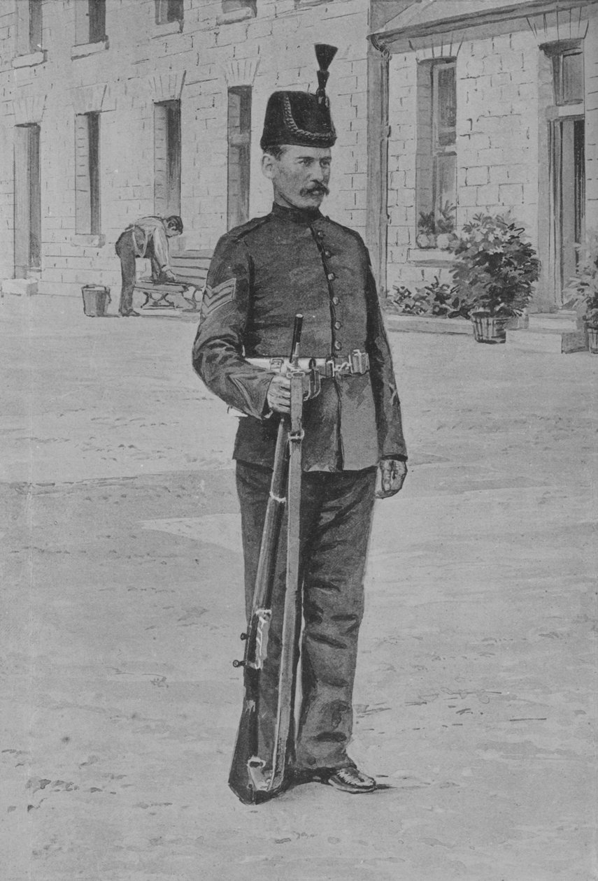 Sergent, The Kings Royal Rifle Corps, c1880 af Unbekannt