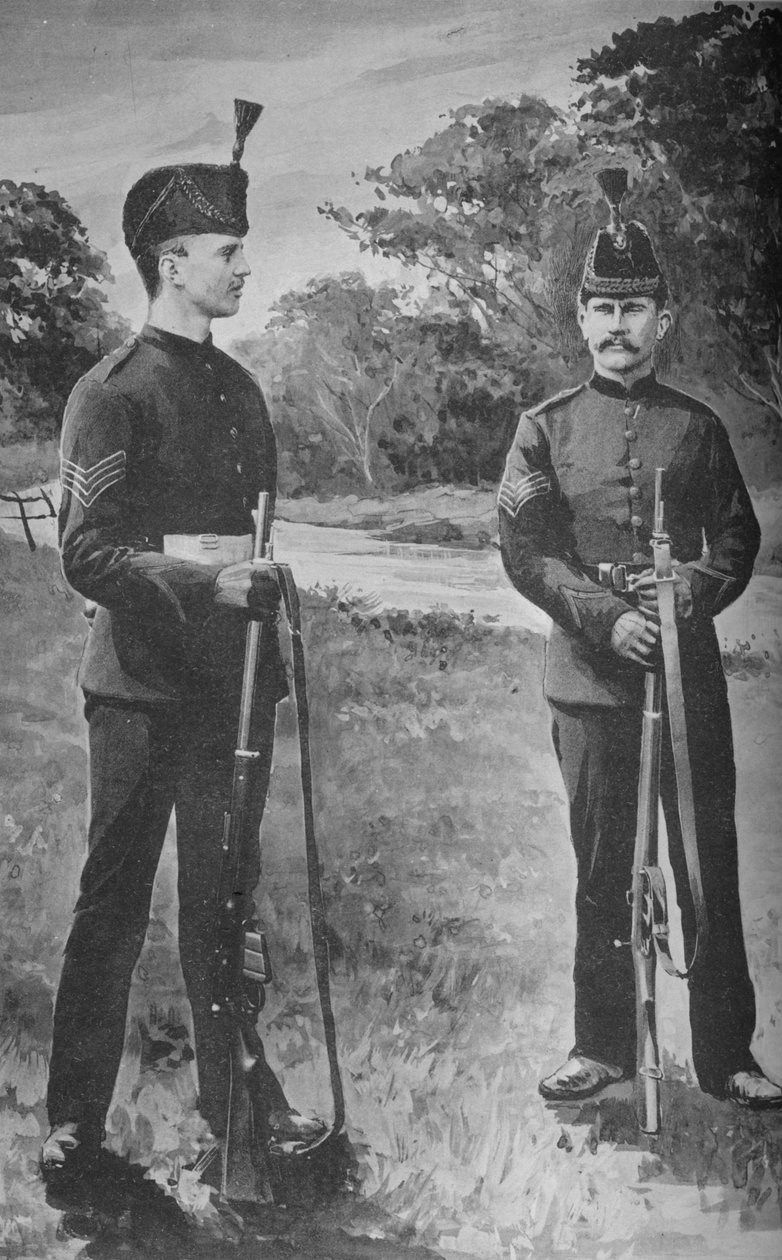 Sergenter, Riffelbrigaden., c1880 af Unbekannt