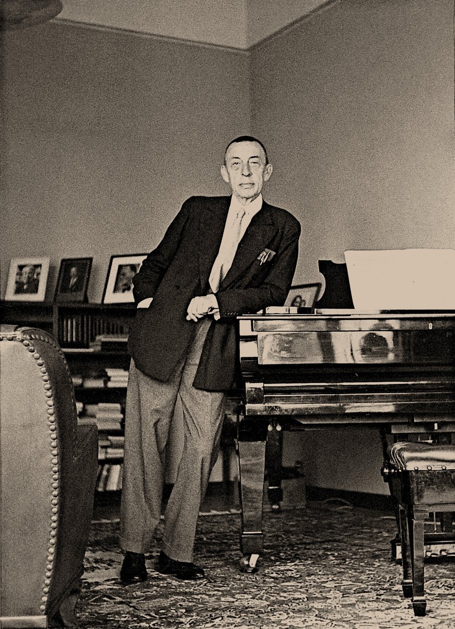 Sergei Rachmaninoff ved Villa Senar, 1939. af Unbekannt