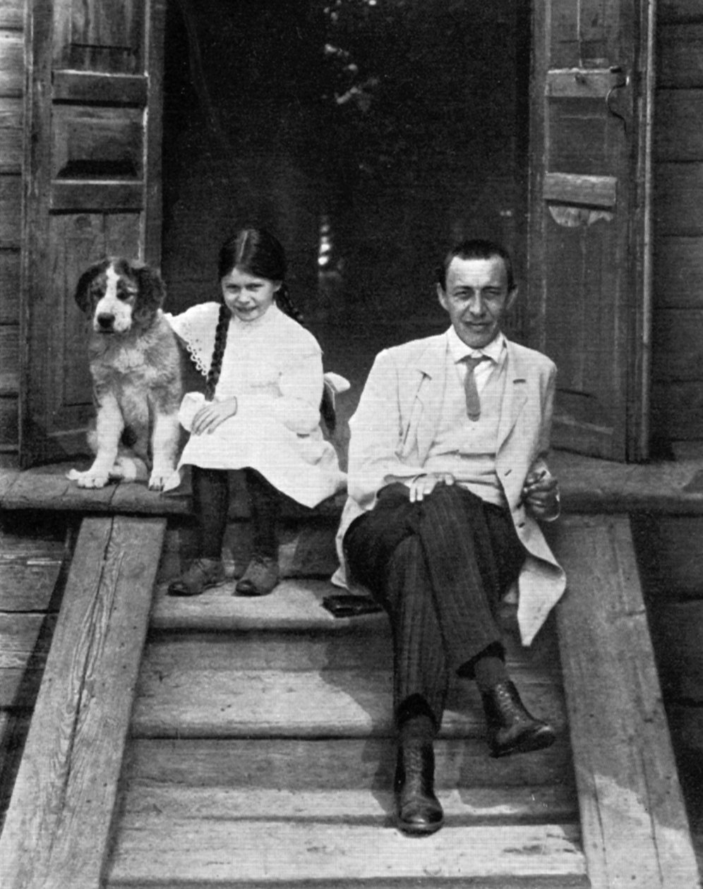 Sergei Rachmaninov, russisk komponist, pianist og dirigent, Ivanovka, Rusland, 1913 af Unbekannt