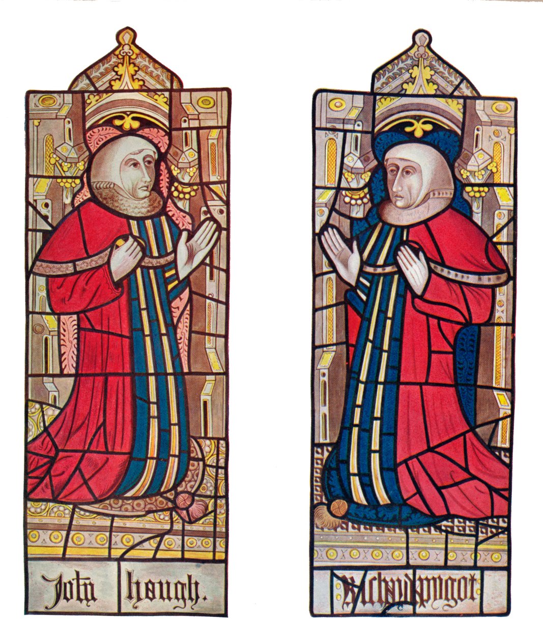 Serjeants at Law. Long Melford Church, Suffolk, 1903 af Unbekannt