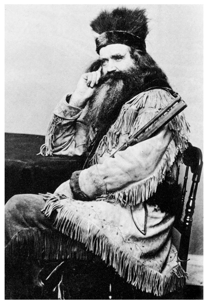 Seth Kinman, amerikansk jæger, 1860