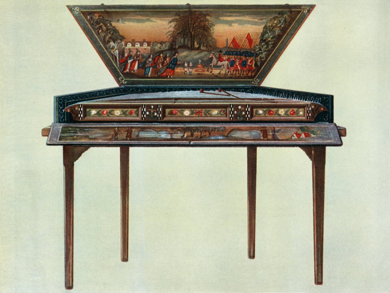 Dulcimer fra det syttende århundrede fra H. Boddingtons samling, 1948 af Unbekannt
