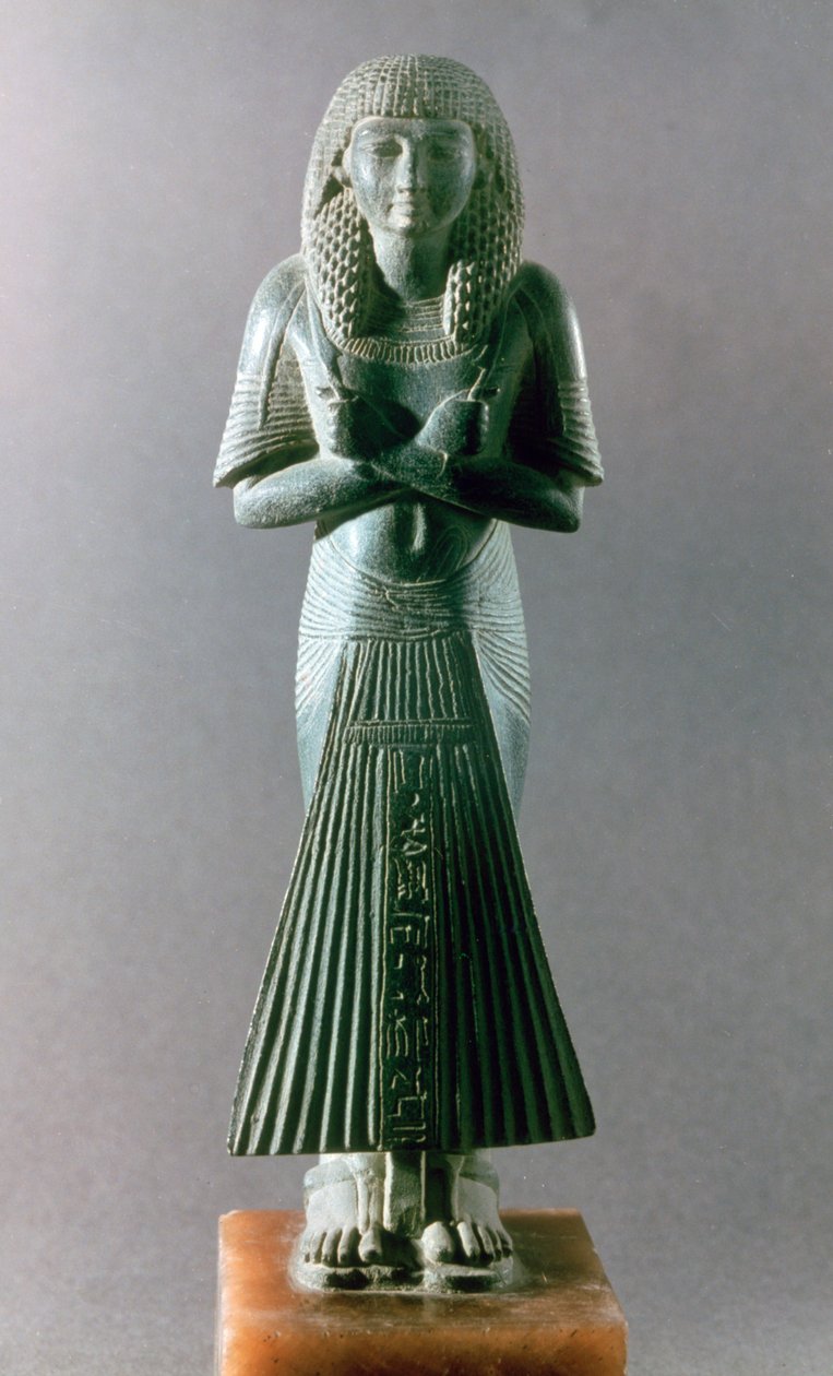 Shabti eller Ushabti, en begravelsesfigur, Egypten, 18. dynasti af Unbekannt