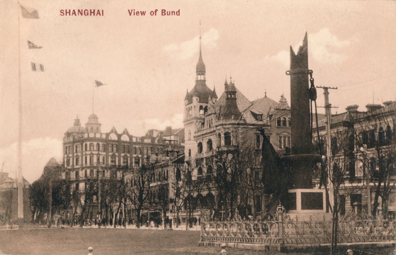 Shanghai. Udsigt over Bund, c1918 af Unbekannt