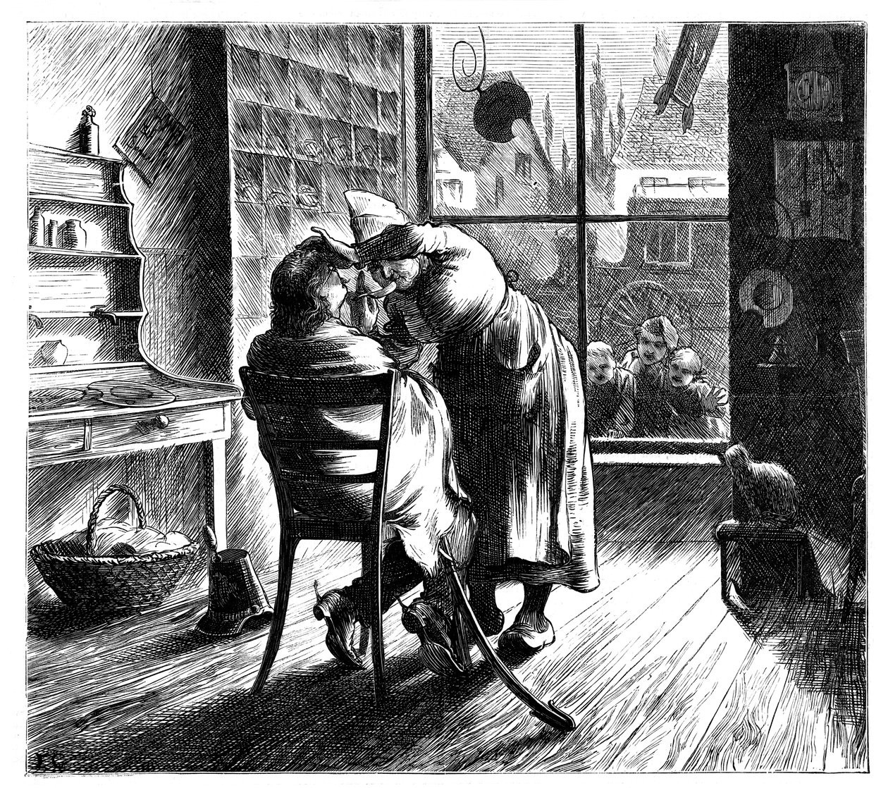 Barbering af fjenden ved Montmirail, 1870 af Unbekannt