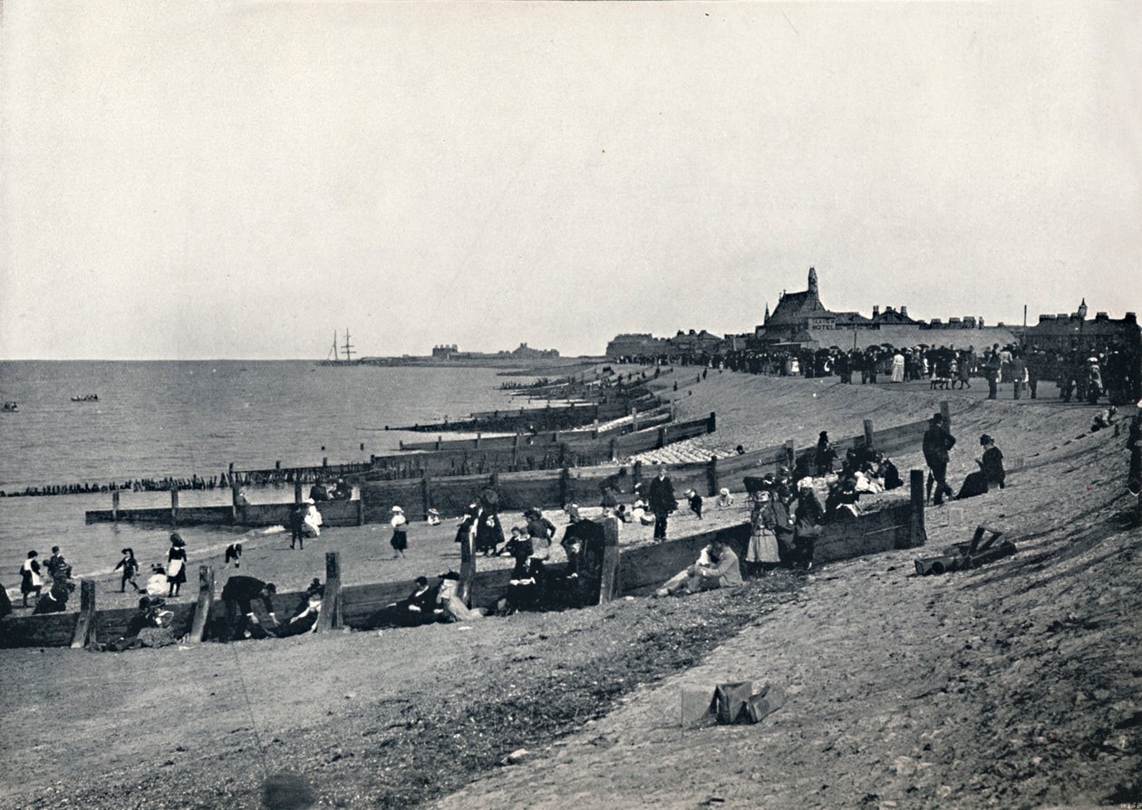 Sheerness - The Promenade and Beach, 1895 af Unbekannt