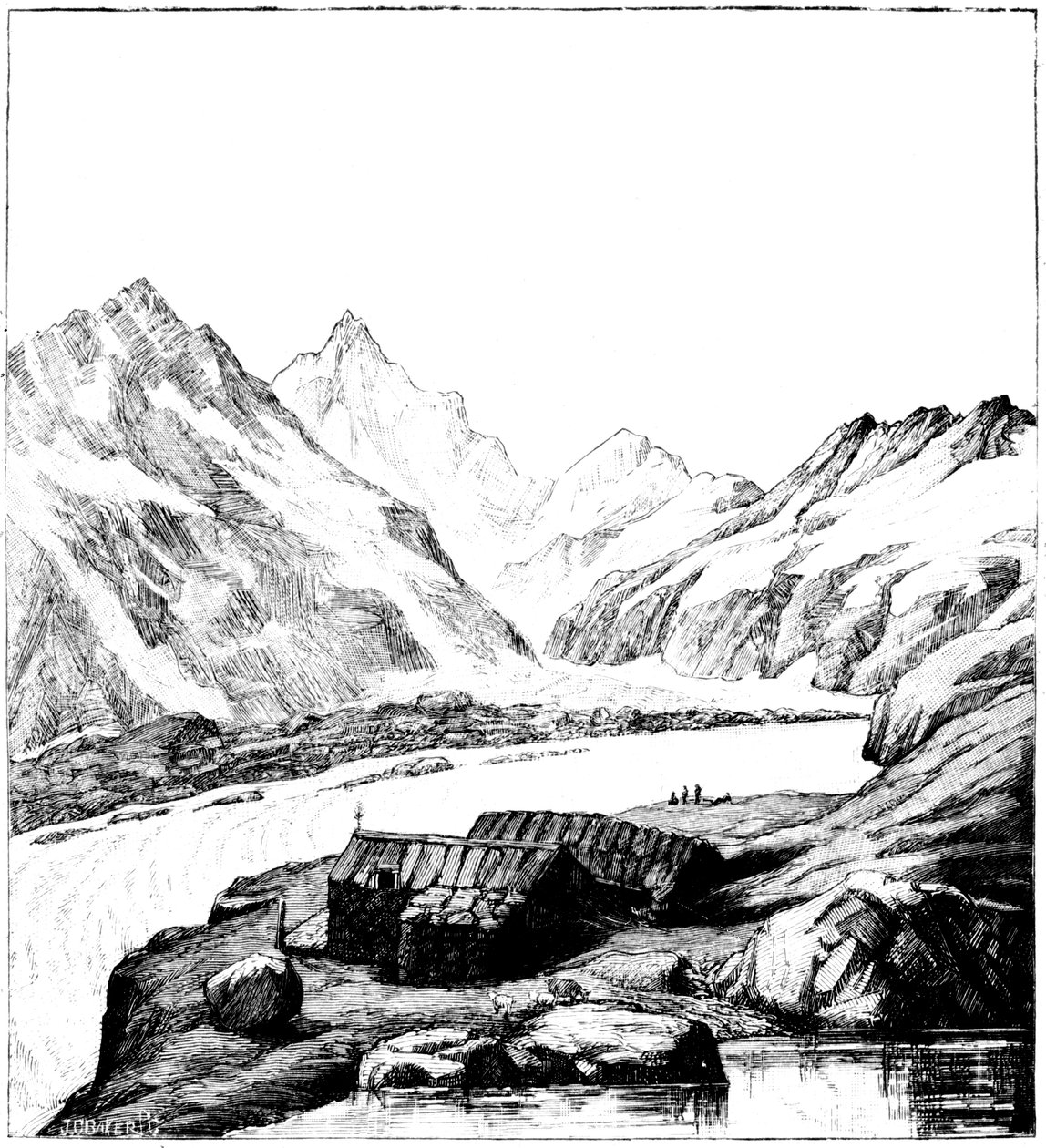 Shelter bygget af glaciologen Louis Agassiz, Aar-gletsjeren, Schweiz, 1842 1885 af Unbekannt