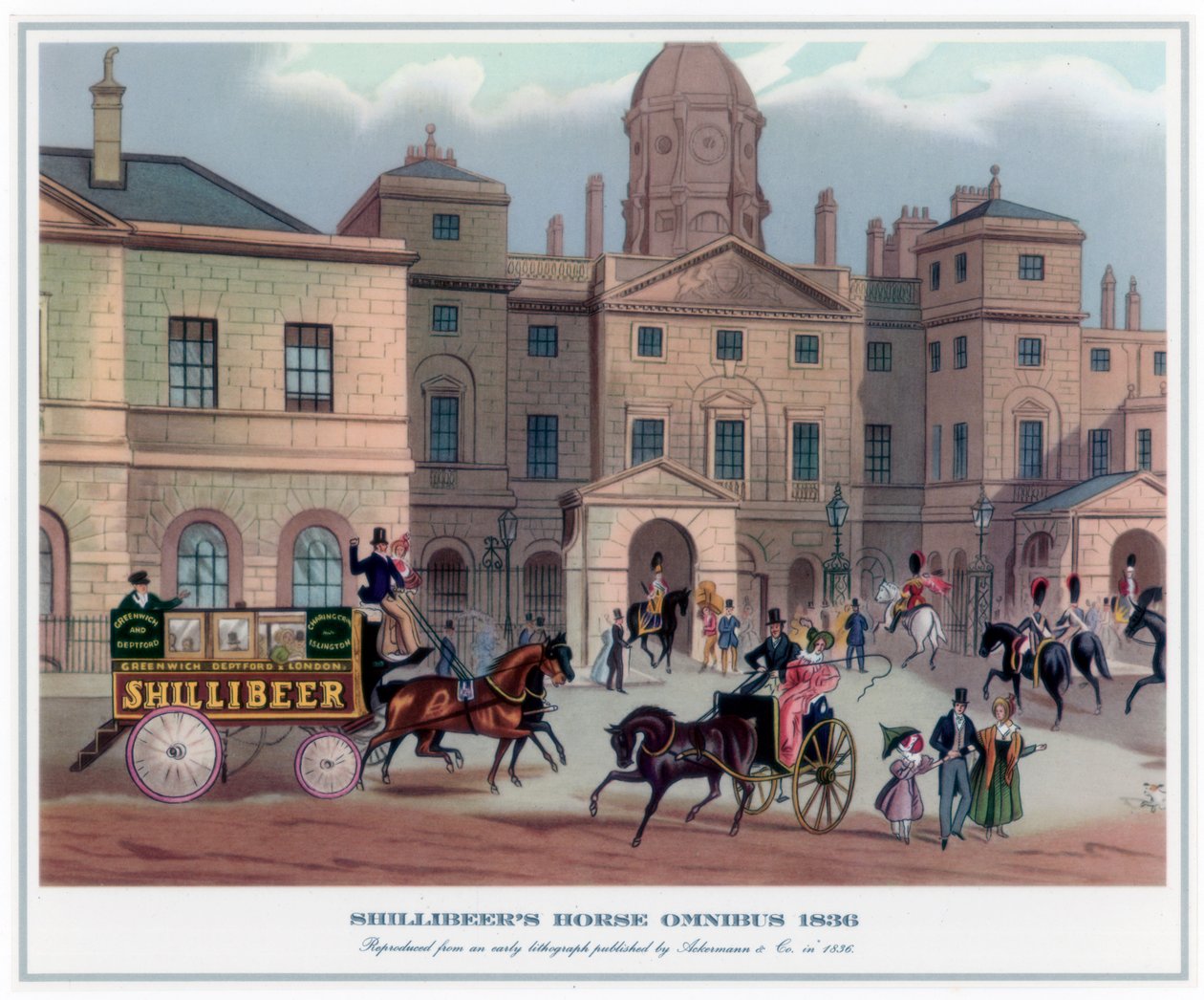 Shillibeers Horse Omnibus, 1836 af Unbekannt
