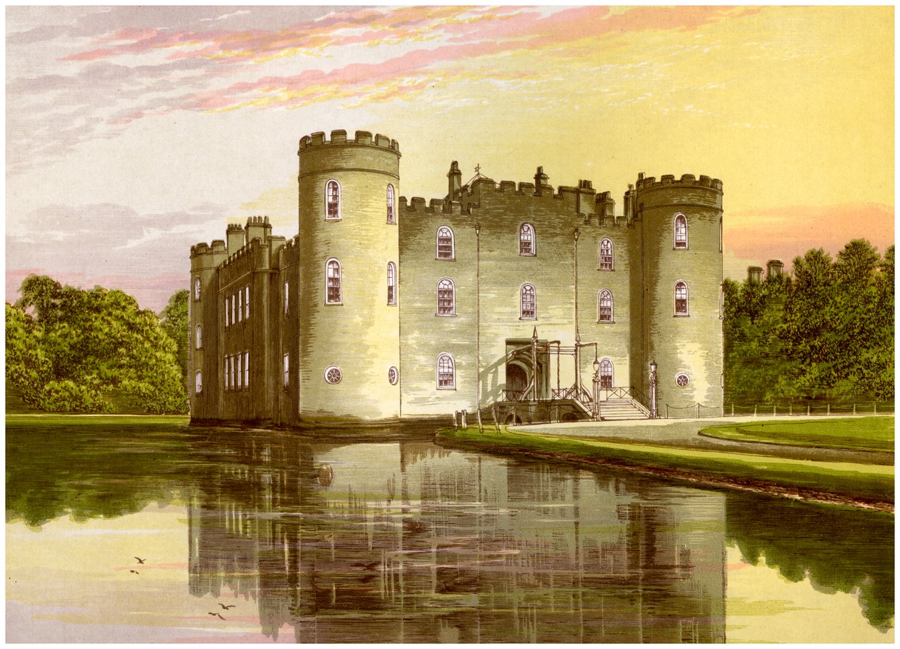 Shirburn Castle, Oxfordshire, hjemsted for jarlen af Macclesfield, c1880 af Unbekannt