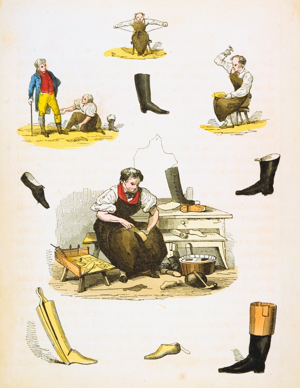 Skomager, c1845 af Unbekannt