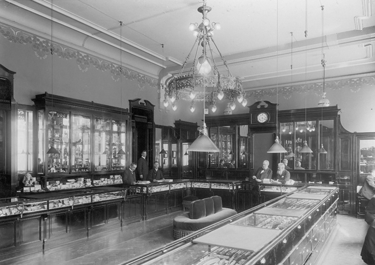 Butik i House of Fabergé, Skt. Petersborg, Rusland, 1910 af Unbekannt