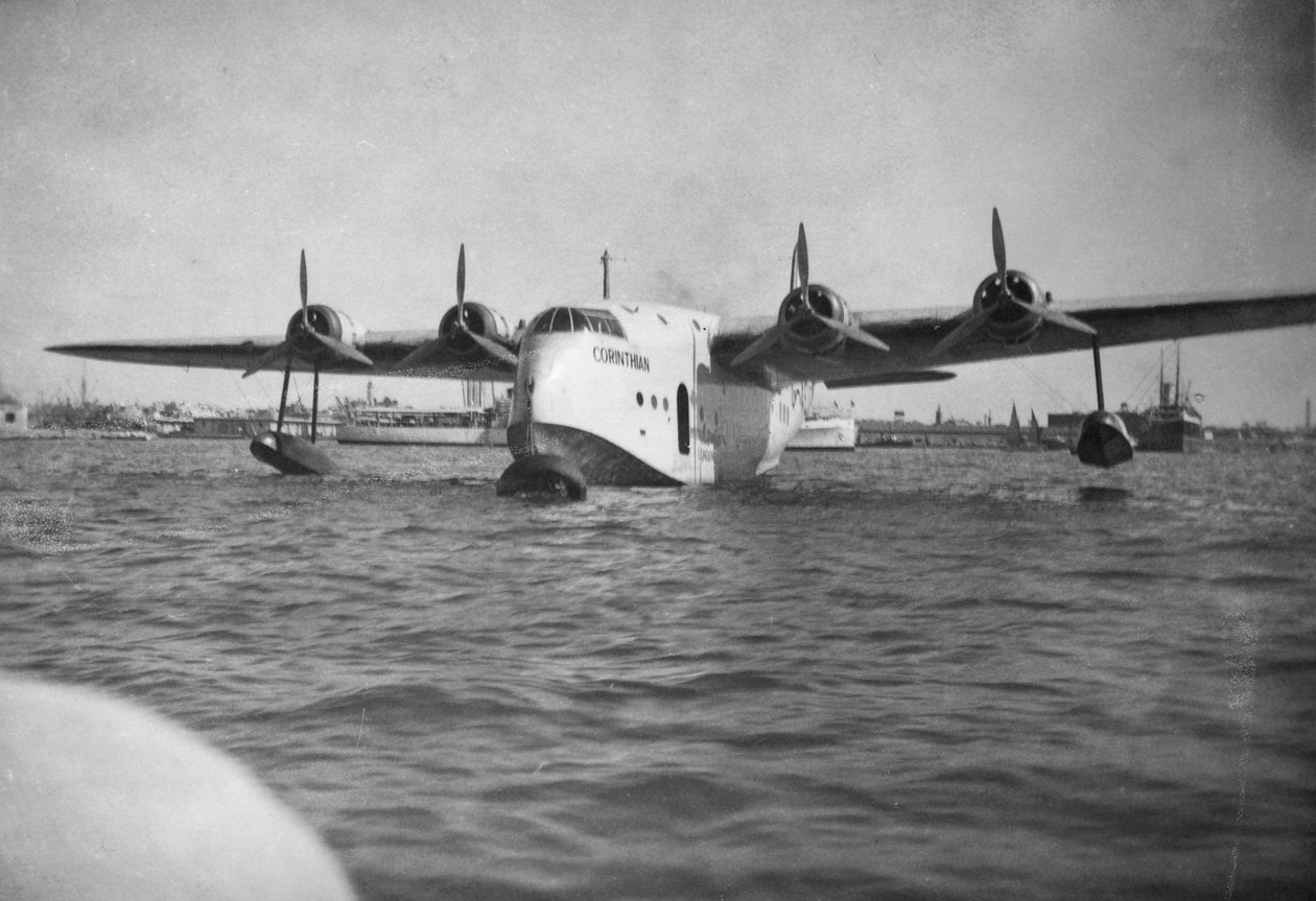 Short Empire flyvebåd Corinthian, Alexandria, Egypten, c1938-c1941 af Unbekannt