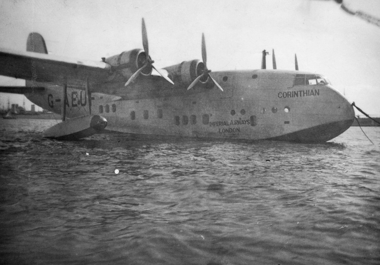 Short Empire flyvebåd Corinthian, Alexandria, Egypten, c1938-c1941 af Unbekannt