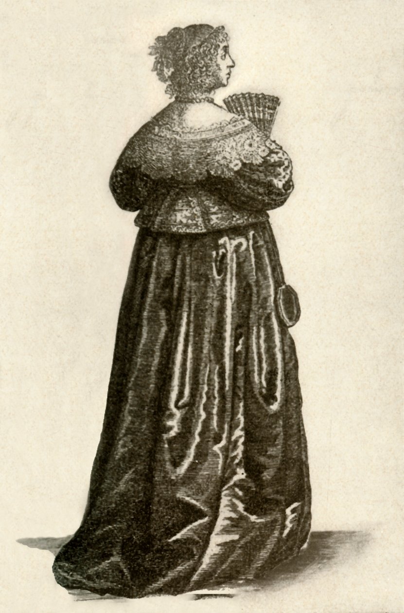 Viser kjolen af en engelsk gentlewoman, 1640, 1937. af Unbekannt